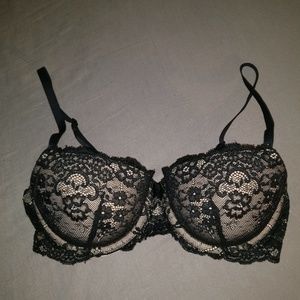 Gilligan & O'Malley Balconette Lace Push-Up Bra